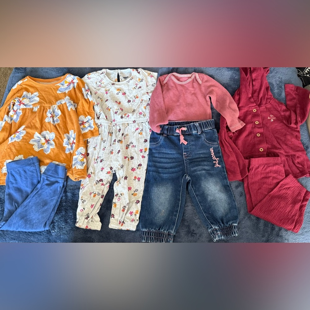 Bundle set of 4 baby girl outfits